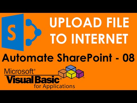 VBA to upload file to Internet or SharePoint. SharePoint Automation using VBA - 8