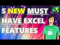 5 EXCITING New Excel Features - which is your favourite?