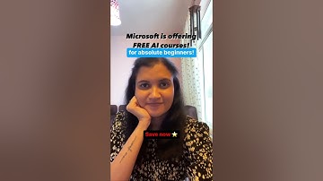 Free AI courses by Microsoft!! 🤩