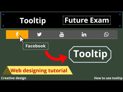 tooltip || how to create tooltip in html || tooltip in html || future exam