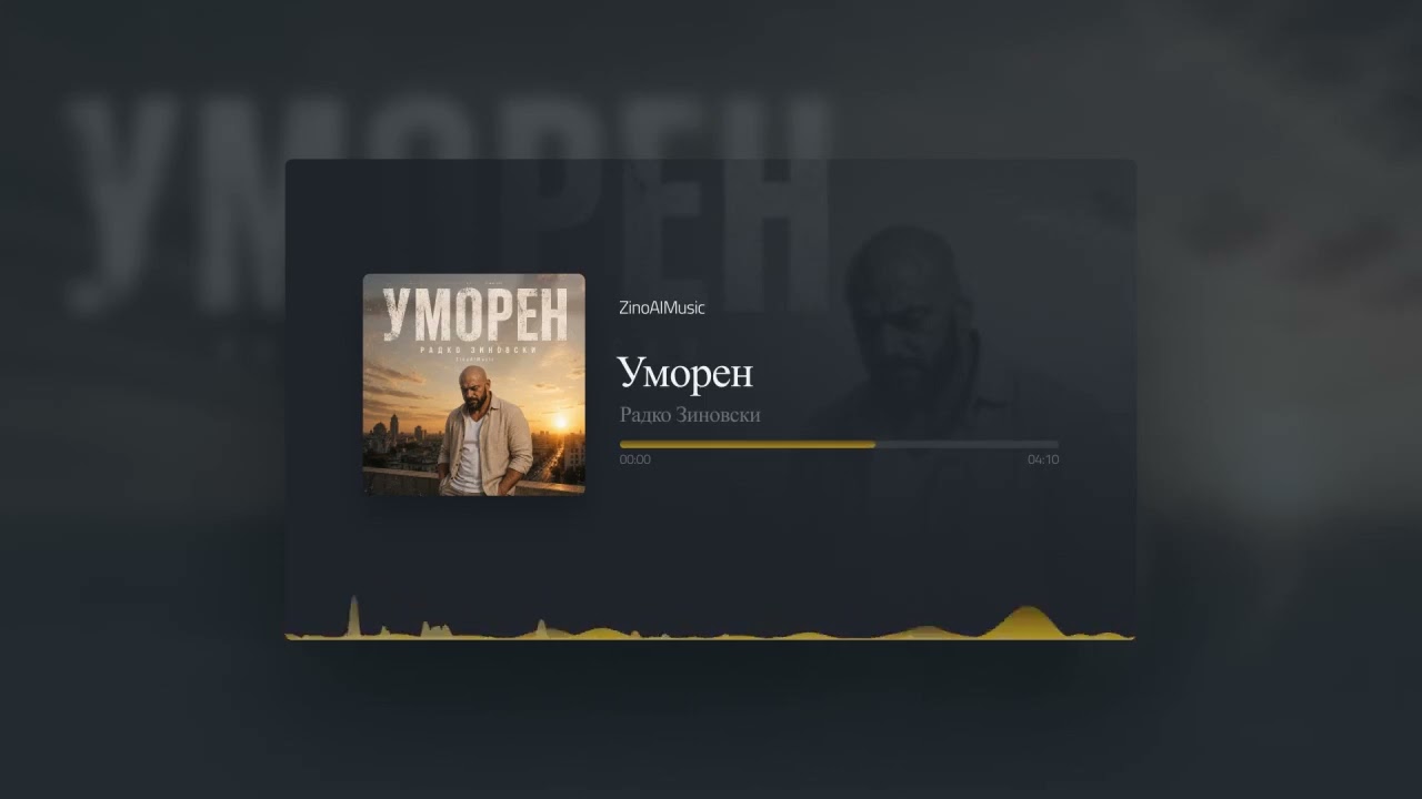 Радко Зиновски - Уморен (Official Music Visualizer 2026)