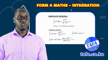 FORM 4 MATHEMATICS - INTERGRATION - THE ACHIEVERS FOCUS ACADEMY (TAFA)