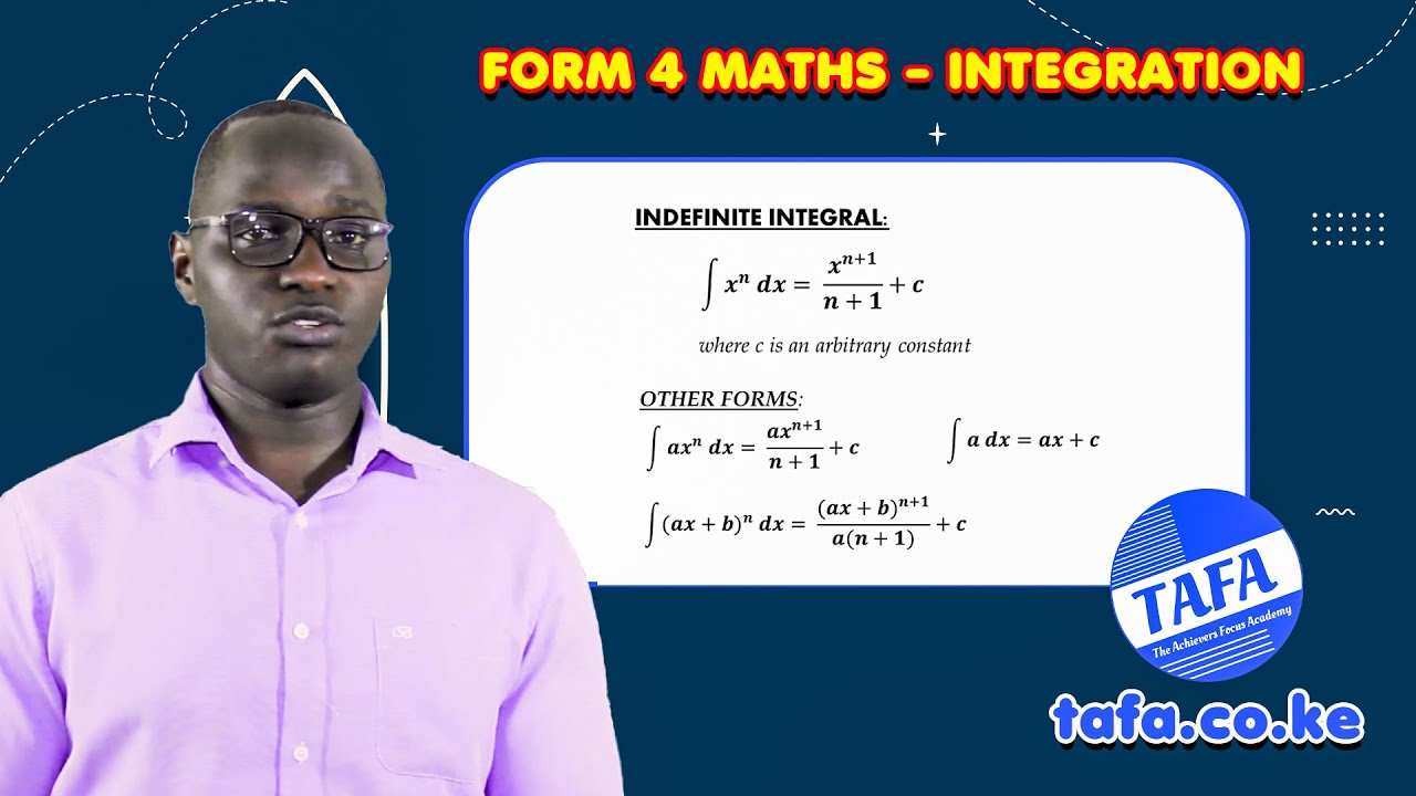 FORM 4 MATHEMATICS INTERGRATION THE ACHIEVERS FOCUS ACADEMY TAFA Form 4 mathematics intergration the achievers focus academy tafa