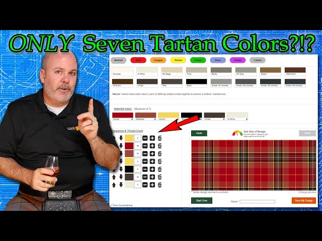 How Many Colors Can a Tartan Have? Is there a limit on how many