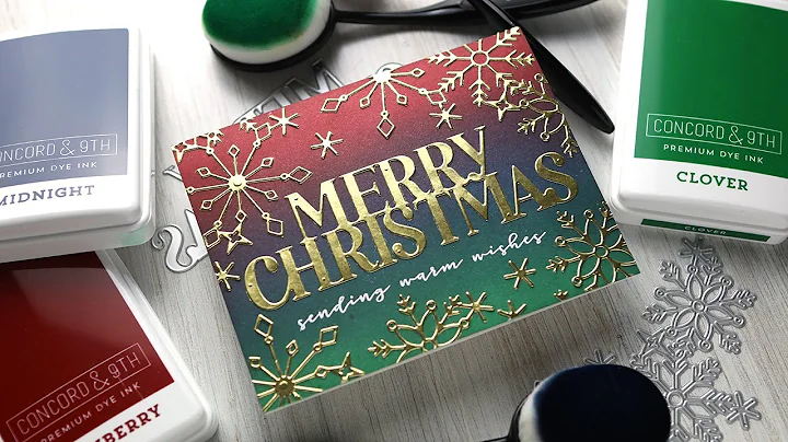 Holiday Card Series 2021 - Day 22 - Dramatic Ink B...