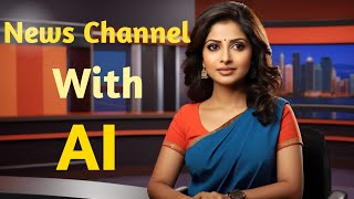 How To Create A News Channel With AI | AI News Video Generator |  No voice No Face