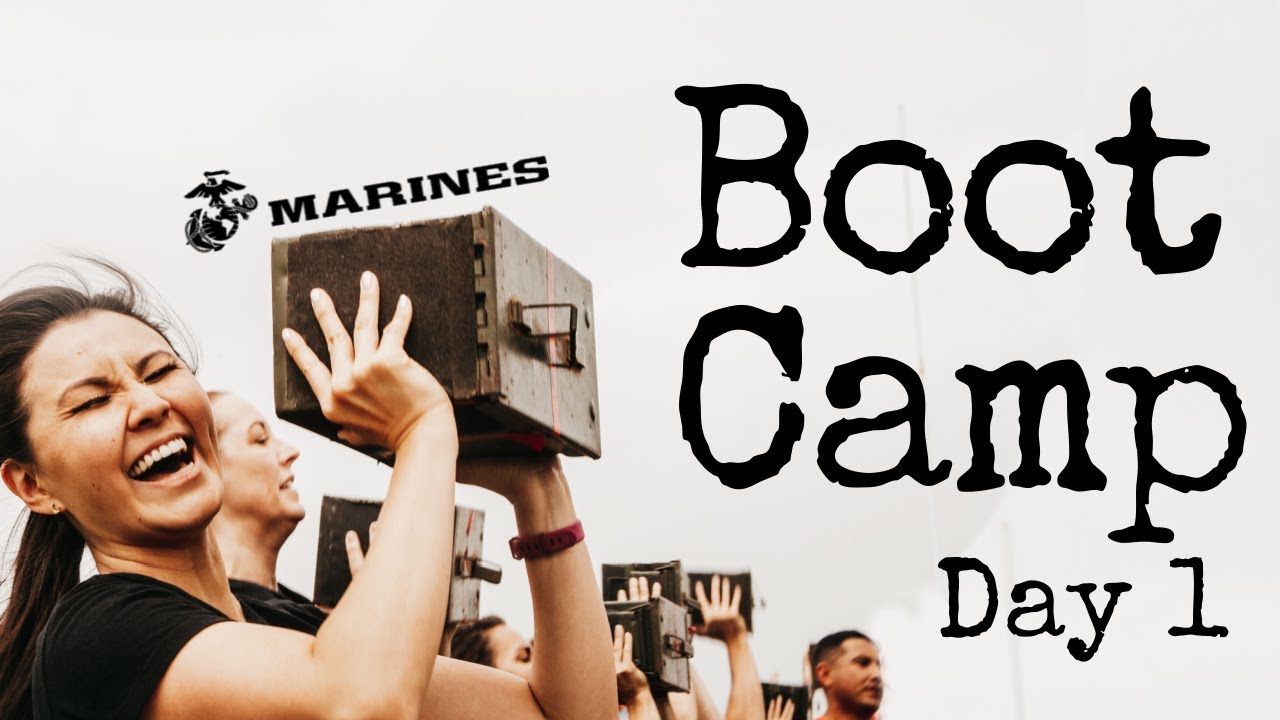 Marine Corps Bootcamp Training Day 1 MCRD, San Diego CA YouTube