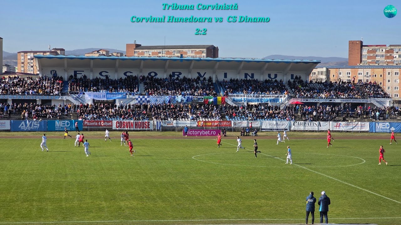 Liga 2: Corvinul Hunedoara vs CS Dinamo 2:2 ~ Tribuna Corvinistă 