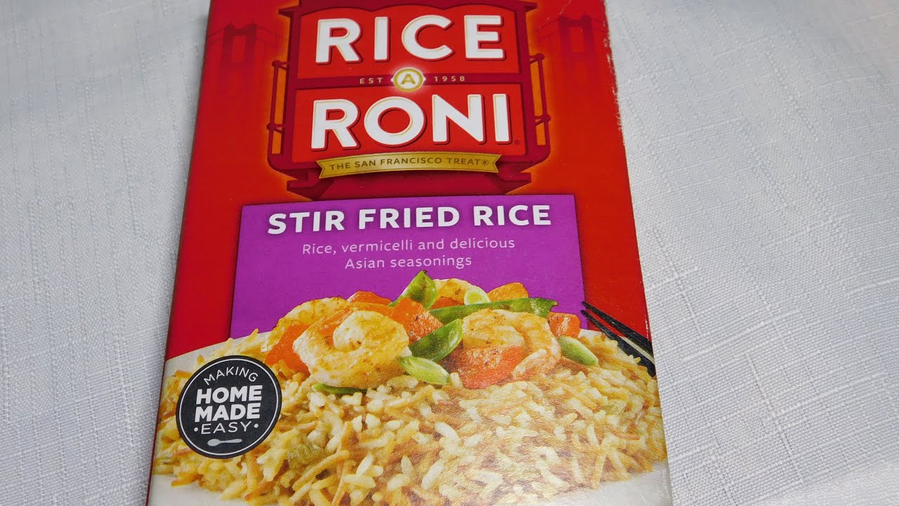 Rice A Roni Rice, Vermicelli Stir Fried Rice, Asian Seasoning YouTube