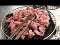 산 곰장어 (꼼장어) 손질 달인 / 구이까지 - 해운대 시장 / Grilled Hagfish - Korean street food