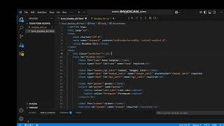 Pembuatan Form Biodata Diri Menggunakan HTML dan CSS