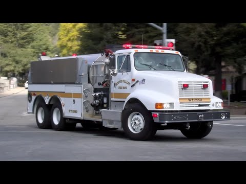 Old School Water Tender! Scotts Valley FD WT2550 Responding Code 3