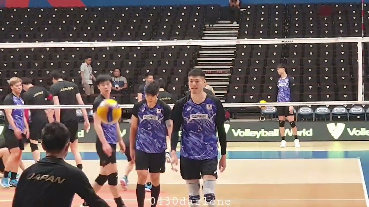 20230703 VNL MANILA Team Japan Fans Day Practice Game