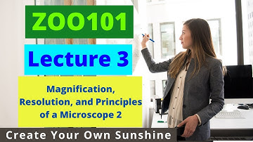 ZOO101 | Lecture 3 | Magnification, Resolution, and Principles of a Microscope 2 | #EasyLearningClub