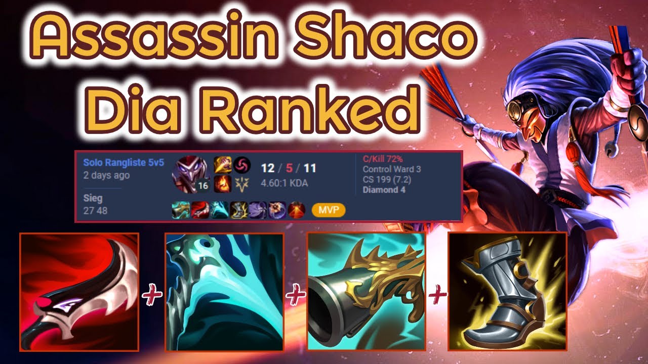 Duskblade Shaco Road to Master - D2 Ranked [League of Legends] Full ...