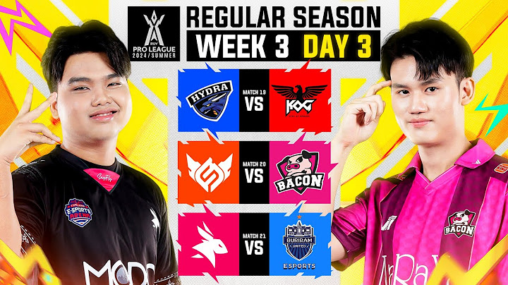 การแข่งขัน RoV Pro League 2024 Summer | Regular Season | Week 3 Day 3