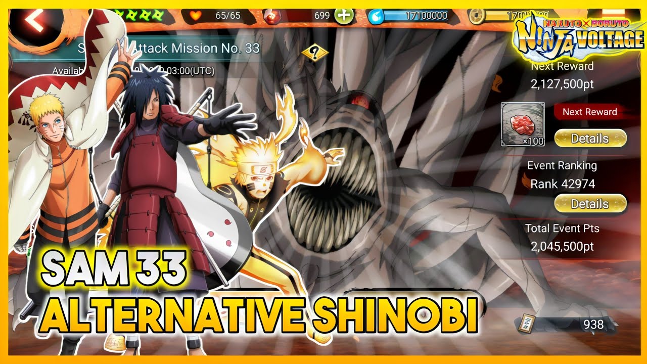 BEST NON SPECIAL SHINOBI SAM 33 NXB NV - ALTERNATIF SHINOBI SAM 33