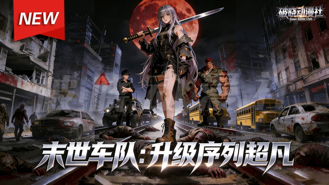 MULTISUB📢新番上线《末世车队：升级序列超凡》第1~65集丨诡异降临，陈野觉醒升级系统，从单车变摩托变小车，最终变为末日堡垒。带领车队一路探索升级！#漫剧 #破晓动漫社