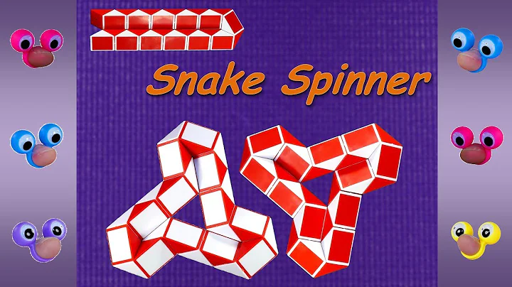 How To Make A Fidget Spinner with Snake Puzzle or Rubik's For KIDS and Family  Fun and Creative