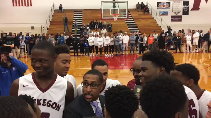 Muskegons basketball team celebrates district championship after 64-54 win over Reeths-Puffer