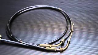 ヤマハ【SR400 1JR】純正アクセルケーブルはこんな感じです。