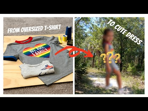 Transforming an oversized T-shirt (Beginner friendly DIY)