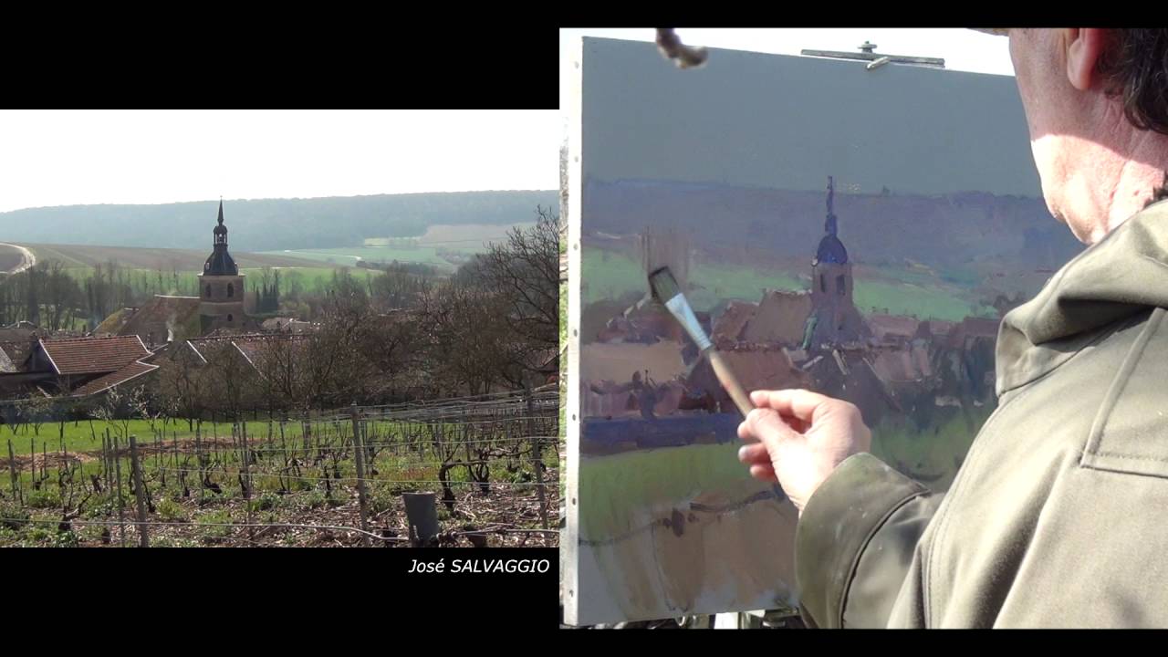 José SALVAGGIO plein air painting 29 Morning light