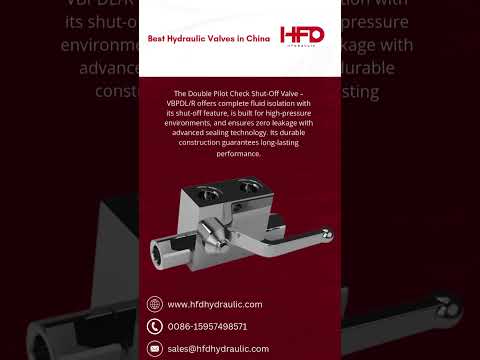VBPDL R DOUBLE PILOT CHECK SHUT OFF VALVE Hydraulicvalves Hydraulicvalve 