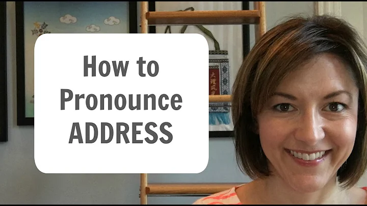 Learn to Pronounce ADDRESS -  American English Heteronym Pronunciation Lesson #learnenglish