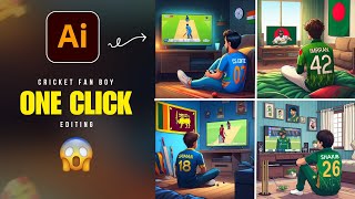 Viral Cricket Jersey Ai Photo Generator in Just One Click | Boy Watching Cricket on TV Photo Editing screenshot 4