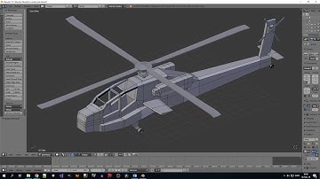 Apache Helicopter Modelling in Blender 3D - Timelapse