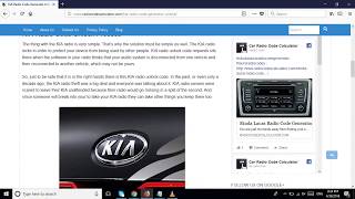 KIA Radio Code Generator Unlock App That You Download Free screenshot 5