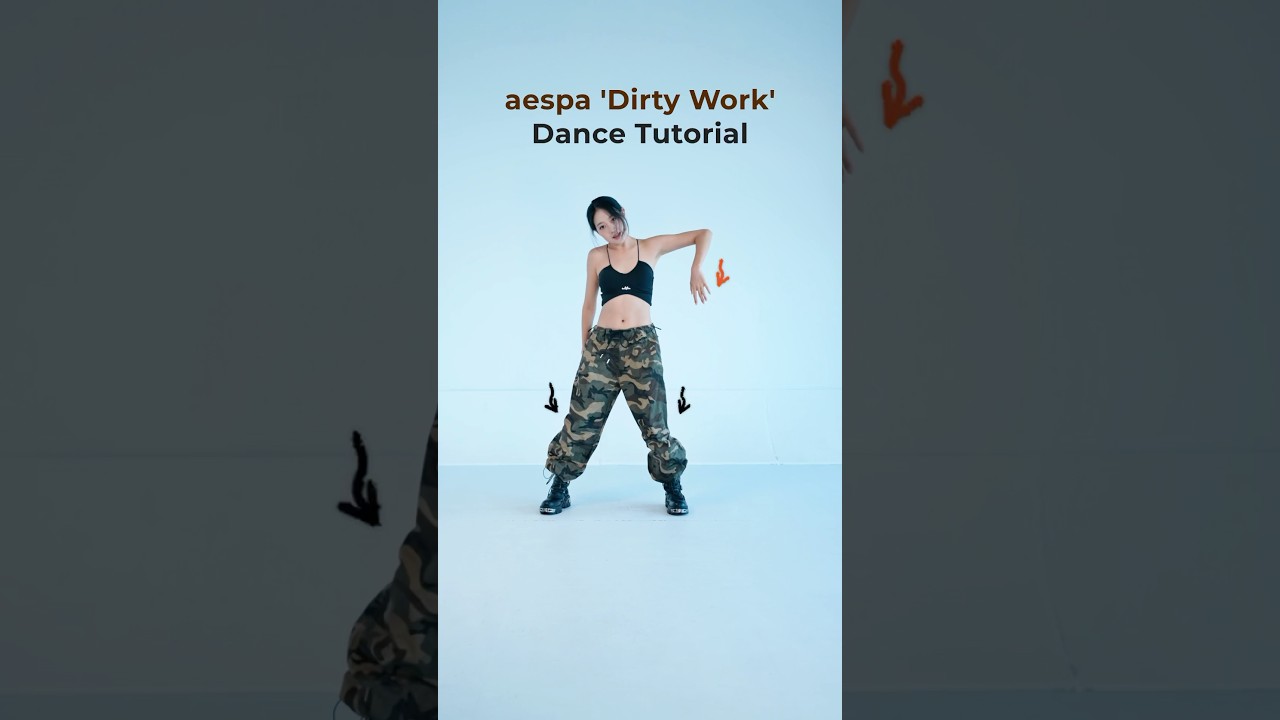 Урок танца aespa «Грязная работа» с пением 