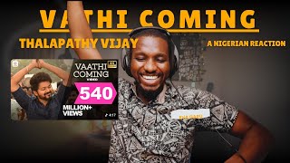 African Reacts to VATHI COMING Video | Master | Thalapathy Vijay | Tamil Song Reaction