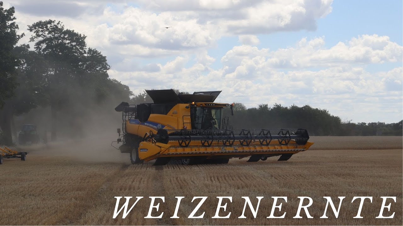 Weizenernte mit NewHolland CR9.90