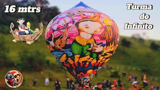 Balão Lapidado 16 mtrs Turma do Infinito - SP ( O pescador ) 05.05.2024 #bonsamigosnostemos