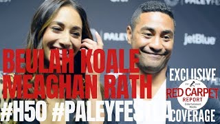 Beulah Koale & Meaghan Rath interviewed from CBS’s Hawaii Five-0 at #PaleyFestLA 2019 #H50