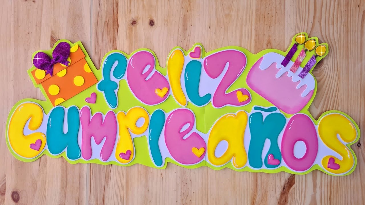 LETRERO Feliz Cumpleaños????????