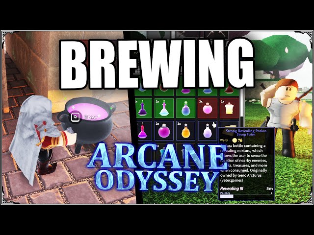 Arcane Odyssey: Perfect potion brewing + random things 