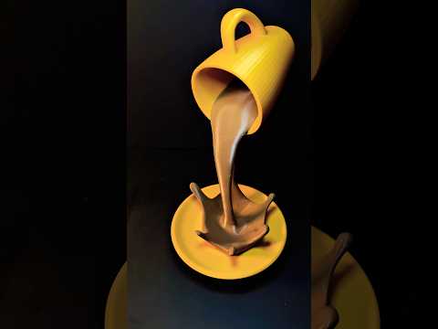 Giant 3D-Printed Floating Coffee Cup. #shorts