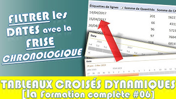 #06 TCD avancés : Filtrer les dates avec la frise chronologique en 1 clic [FORMATION EXCEL TCD]