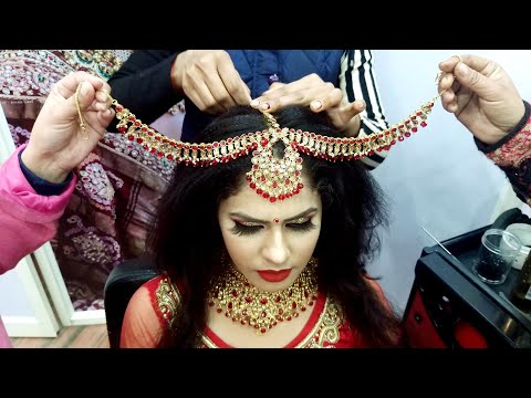 Real bridal Juda hairstyle & Tika fit for beginners// step 