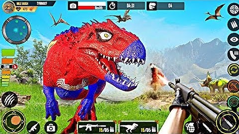 Dinosaur Shooting Game – Best Dinosaur Games – Android Gameplay