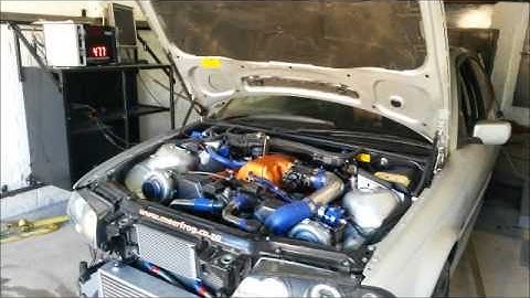 BMW Lexus V8 Twin Turbo E46 running Spitronics