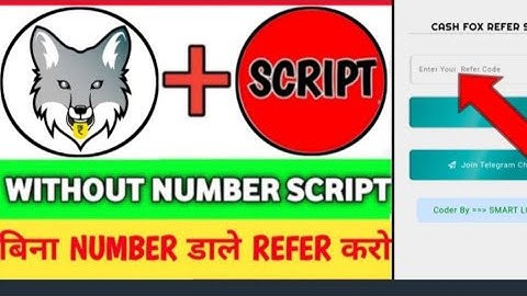 CashFox Refer Script ||New Refer Script Today || New Earning App Today ||Earn With Khushi ||