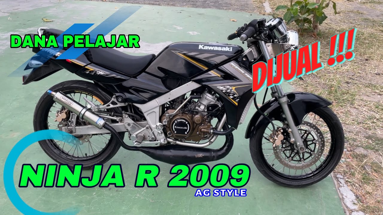 Dijuall !!! Ninja R 2009 modif AG style plat AA magelang lengkappp, modifikasi Ninja low budget