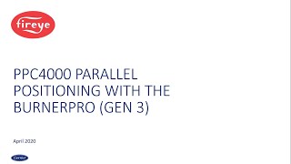 PPC4000: Training Video - Parallel Positioning with the BurnerPRO Gen 3