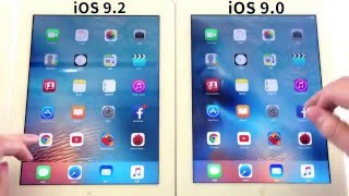 iPad 3 iOS 9.2 v.s iOS 9.0 (2x Speed)