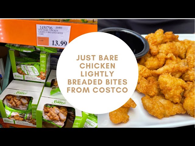 Lightly Breaded Chicken Breast Chunks (4lbs) - Just Bare Foods