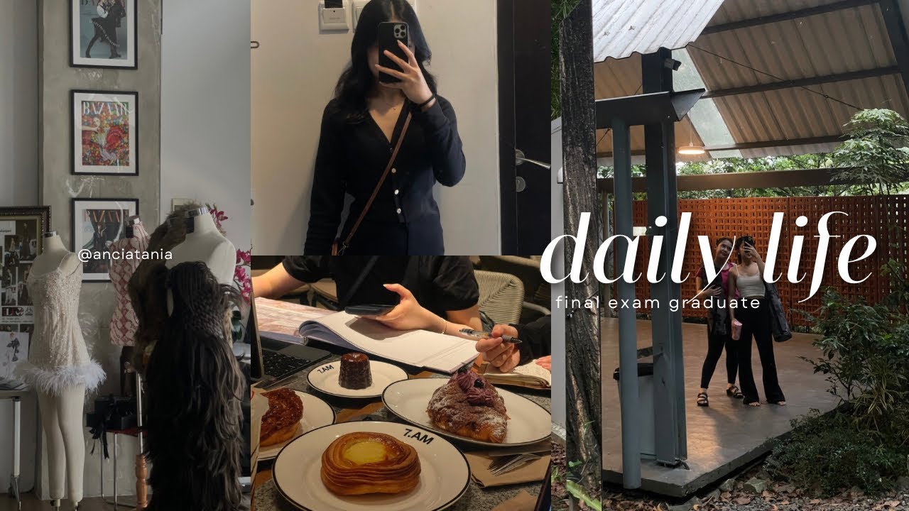 vlog | final exam graduate fashion school👩🏻‍🎓| yoga @sullawellnessclub